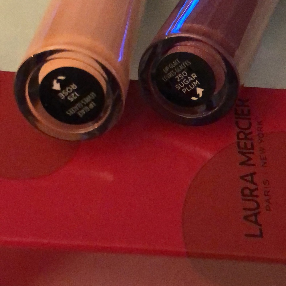 Laura Mercier Lip Glace Bouquet Duo Rose & Sugar Plum NIB Full Size 5.7ml Each - Picture 8 of 12
